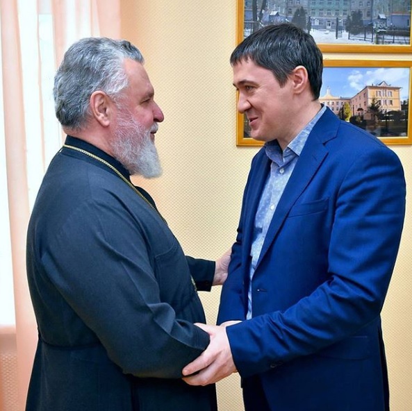 Главу Пермской митрополии поздравил врио губернатора Пермского края Дмитрий Николаевич Махонин