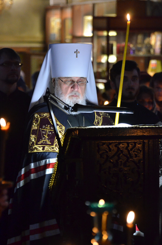 Архиерейские богослужения в понедельник первой седмицы Великого поста