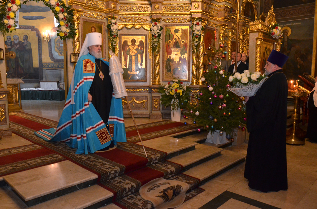 Глава Пермской митрополии совершил Великую вечерню в праздник Рождества Христова